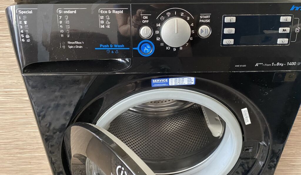 Paltaryuyan maşın Indesit, 8 kq, İşlənmiş, Avtomat, Qurutma var, Kredit yoxdur, Ünvandan götürmə — Paltaryuyan maşınlar, Qobu (2)