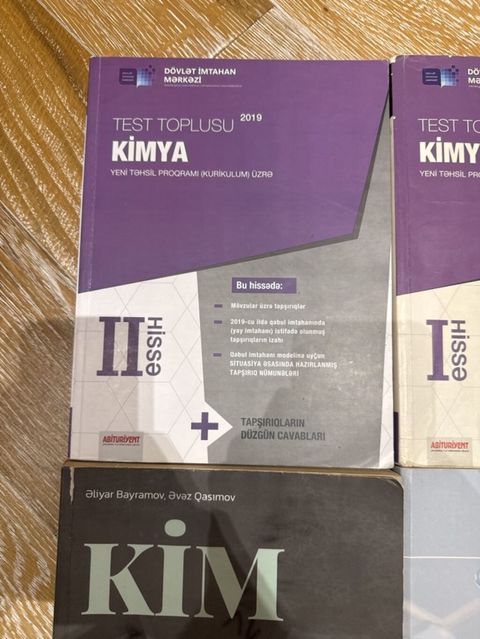 Məhsul: DİM “Test Toplusu” kitabları dəsti – Kimya və Biologiya — Bakı