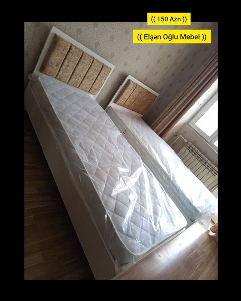 Yeni, Təknəfərlik çarpayı, Bazasız, Matras ilə, Siyirməsiz, Rusiya — Bakı