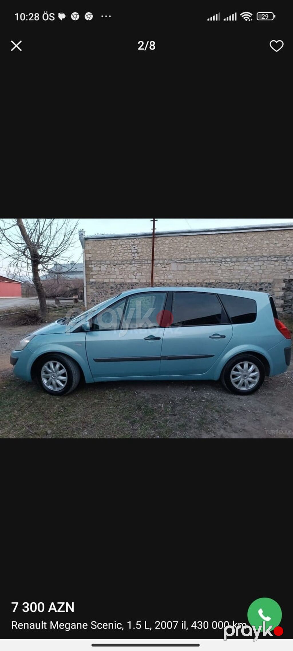 Renault Scenic: 1.9 l 2007 il 360000 km Krossover 99-BV-032 — Avto, Şəmkir (9)