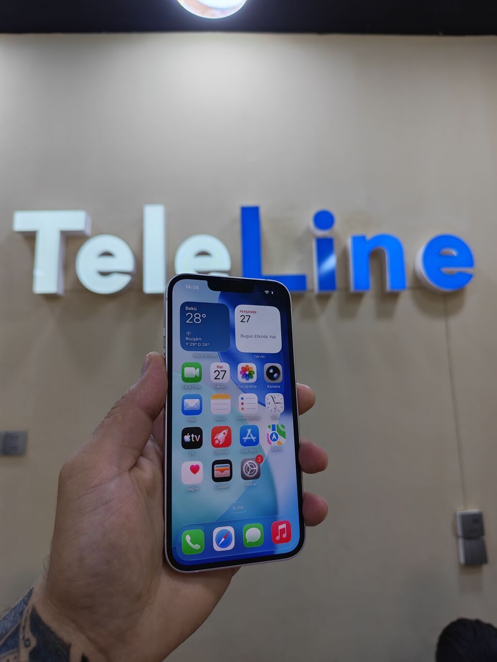 IPhone 13, 128 GB, Çəhrayı, Zəmanət, Simsiz şarj, Face ID — Apple iPhone, Bakı (2)