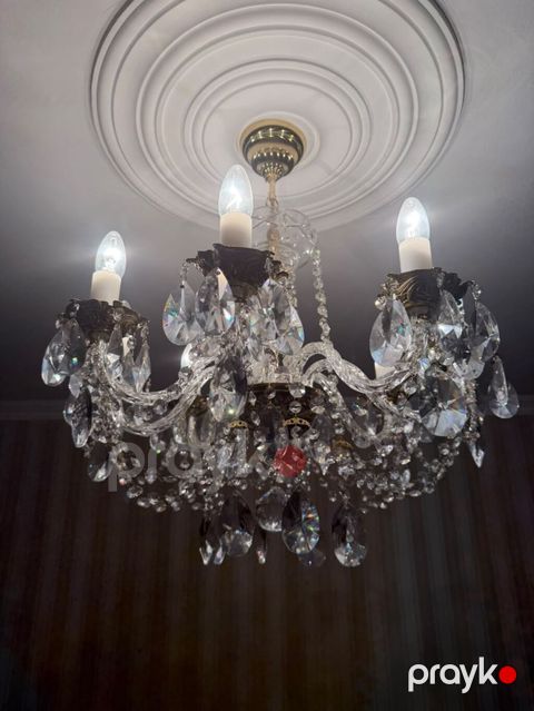 Çılçıraq, 5 lampa, Xrustal — Bakı