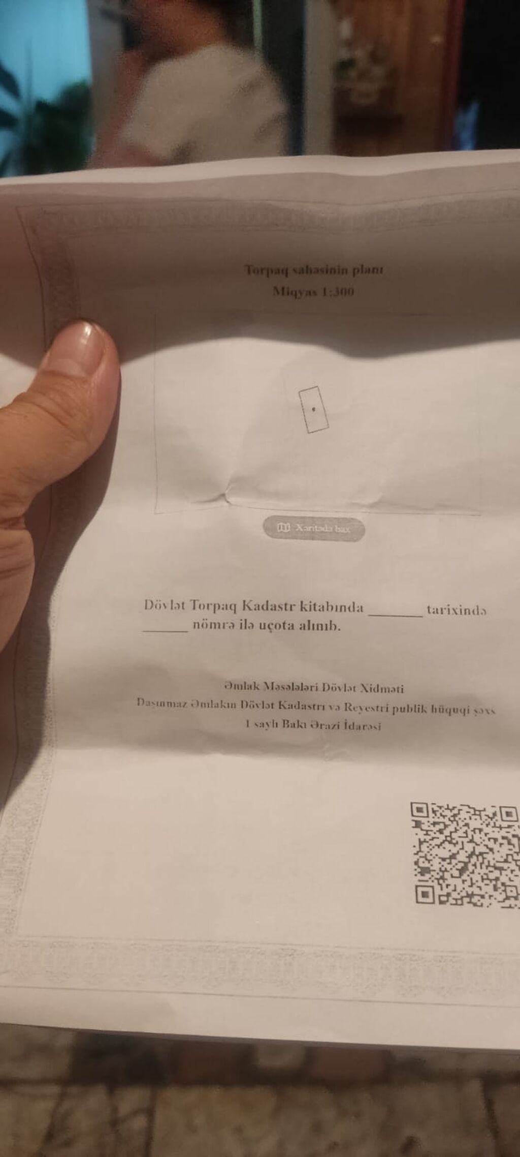 Biznes üçün, Mülkiyyətçi, Texniki pasport — Torpaq, Digah (4)