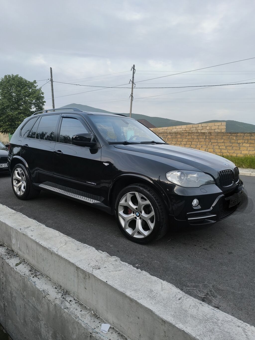 BMW X5 (E70) – qara rəngli, tam ölçülü premium SUV 3 mator dizel M57 — Avto, Şəki (7)