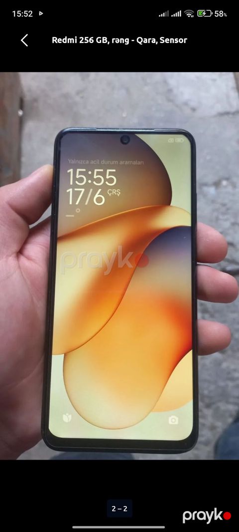 Redmi 256 GB, rəng - Qara, Sensor