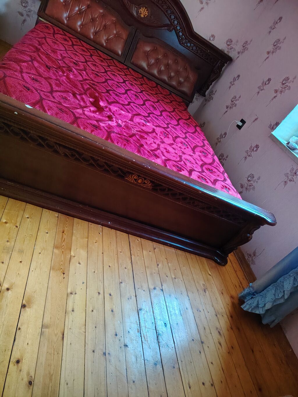 Matrası yaxşı vəziyyətdədi qiymət sonduKlassik üslubda taxta — Mebel, Bakı (3)