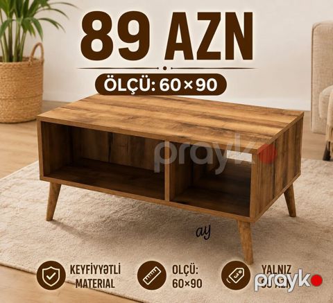 Dördbucaq masa, Açılmayan, Təkərsiz, Teksturalı laminat