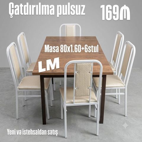 Bağ mətbəx və eyvanlarınız üçün çox əlverişli Masa dəstlər Qiymət — Bakı
