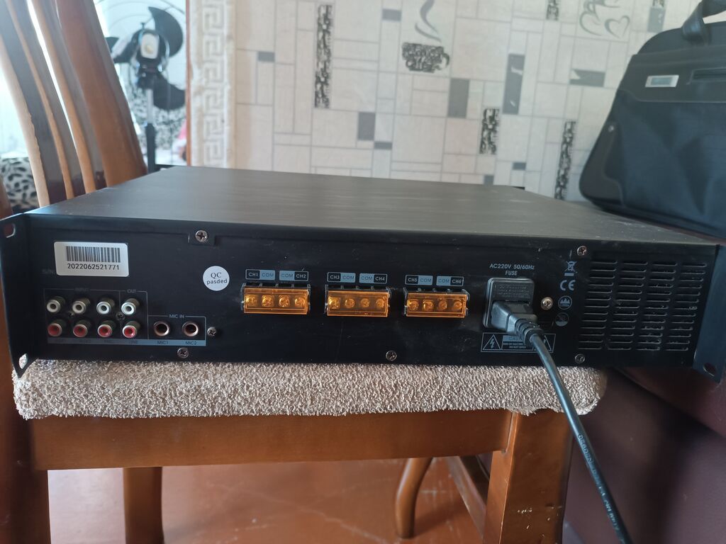 Zoodo ZO-120W6 gücləndirici/miksər - 6 kanal çıxış idarəsi: CH1–CH6 — Elektronika, Masazır (2)