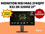 Monitor MSI MAG 274QPF X32 2K 320Hz 27" — Electronics