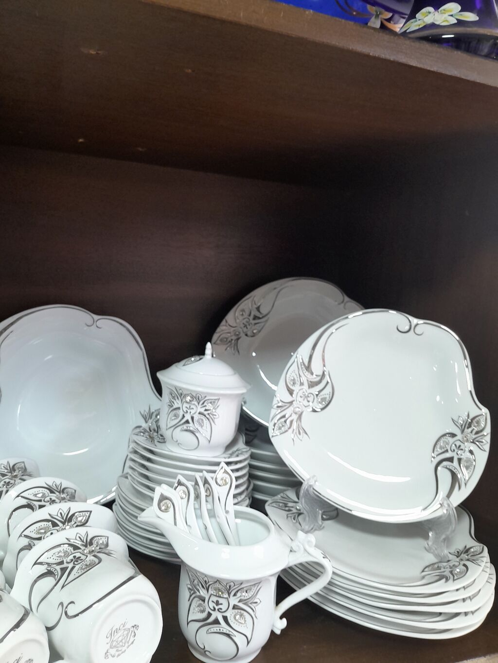 Nahar dəsti, rəng - Ağ, Farfor, Türkiyə — Mallar, Quba (3)