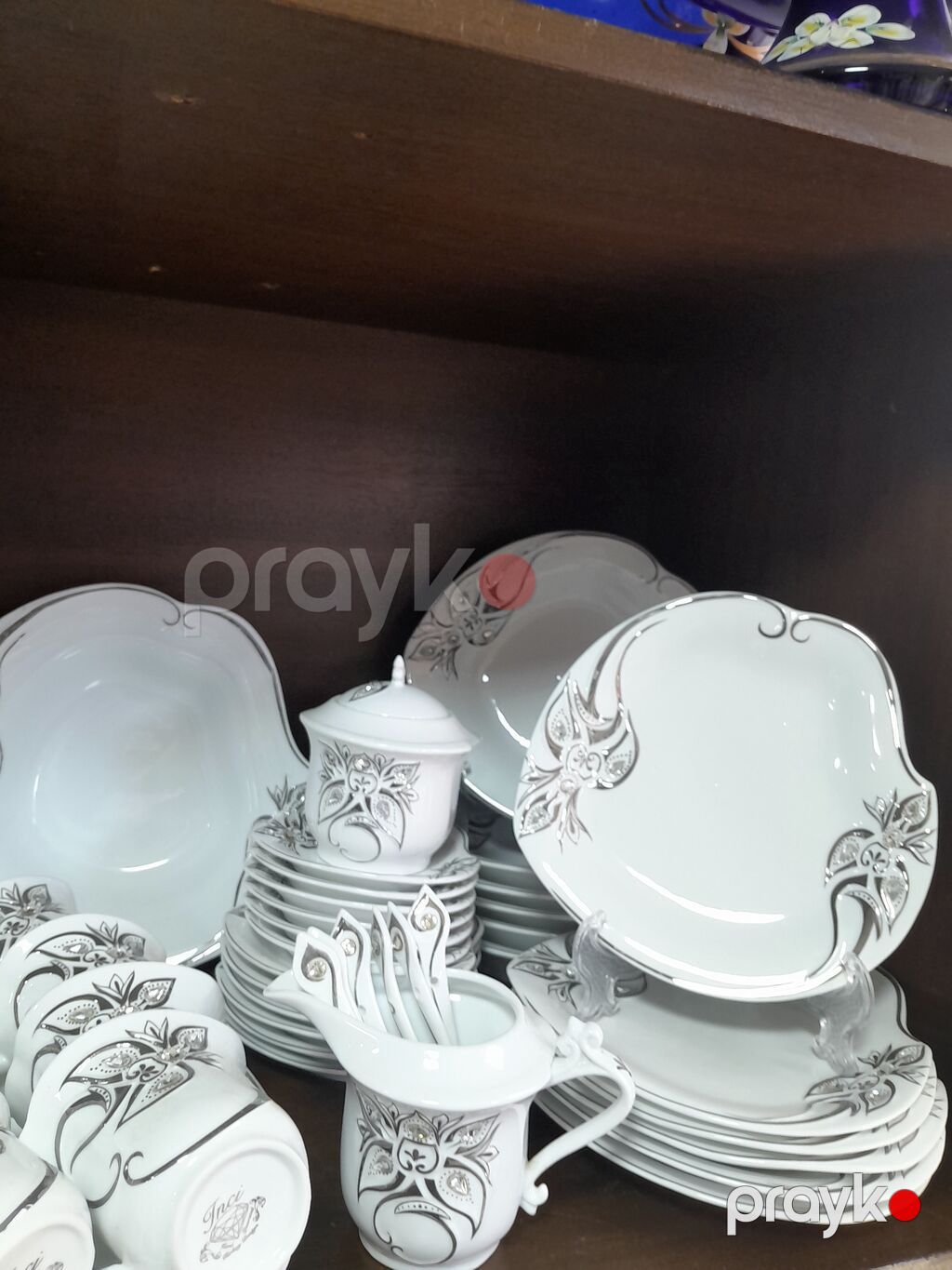 Nahar dəsti, rəng - Ağ, Farfor, Türkiyə — Mallar, Quba (3)