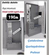Dehliz dolabı Ölçü: 195×95×35 sm Qiymət: 190₼ - Geniş güzgülü — Ürünler