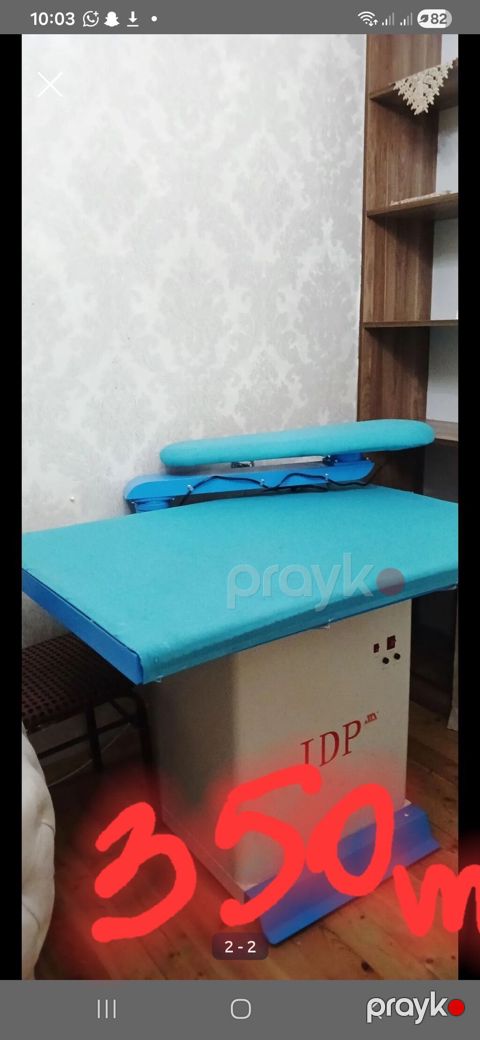 Sənaye tipli ütüləmə masası – IDP - Elektrikli, istiliklə işləyən — Bakı