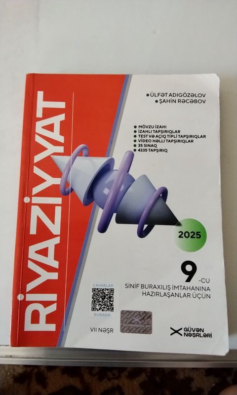 Riyaziyyat – 9-cu sinif buraxılış imtahanına hazırlaşanlar üçün (2025) — Qəbələ
