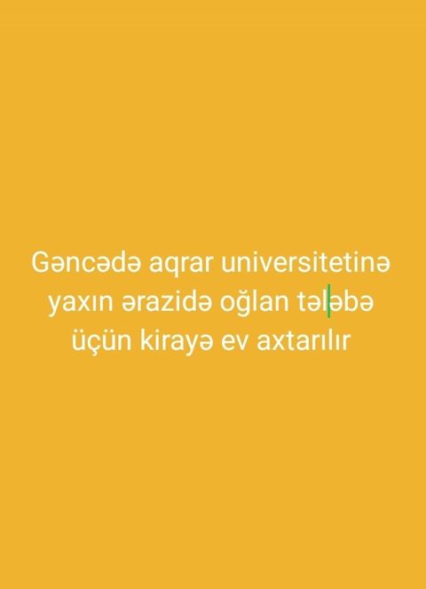 Gəncə şəhərində Azərbaycan Dövlət Aqrar Universitetinə yaxın ərazidə — Bakı