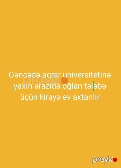 Gəncə şəhərində Azərbaycan Dövlət Aqrar Universitetinə yaxın ərazidə