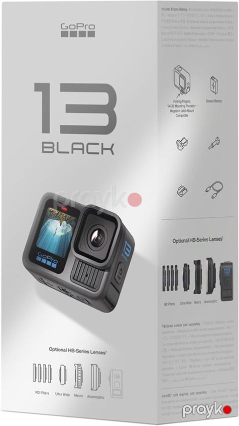 GoPro Hero 13 Black action kamera - 5.3K/4K yüksək keyfiyyətli video