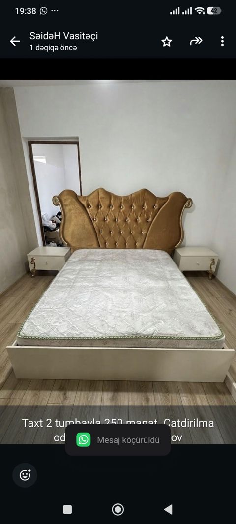 Taxt 2 tumbayla 250 manat .Catdirilma odenisle.Unvan Bakixanov — Bakı
