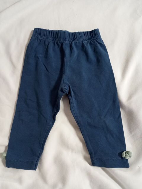 Uşaq leggins şalvar - Rəng: tünd mavi - Model: sadə, alt ətəklərdə — Bakı