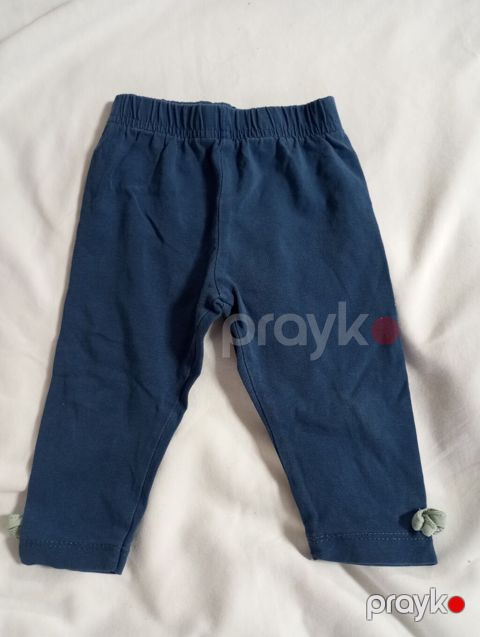 Uşaq leggins şalvar - Rəng: tünd mavi - Model: sadə, alt ətəklərdə — Bakı