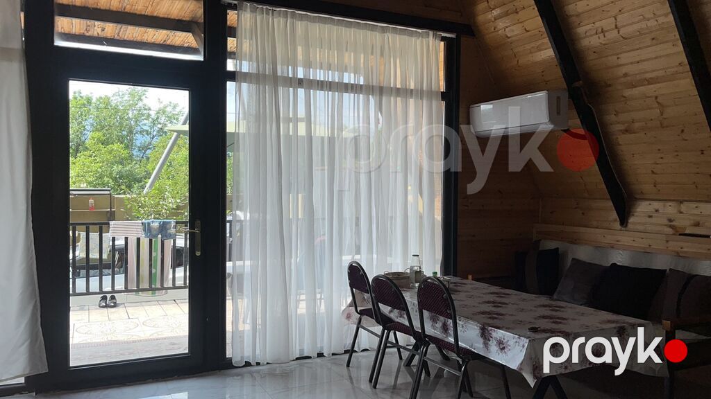 A‑frame tipi ikimərtəbəli taxta ev - Memarlıq: A‑frame (üçbucaq — Daşınmaz əmlak, Quba (2)