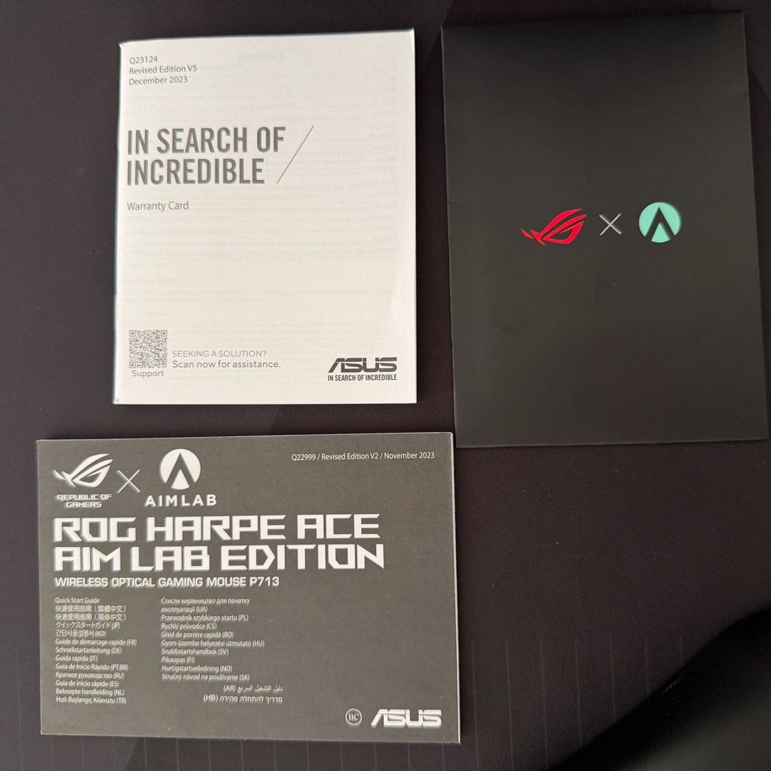 ASUS ROG Harpe Ace + Hone Ace Aim Lab oyun dəsti — Elektronika, Bakı (9)