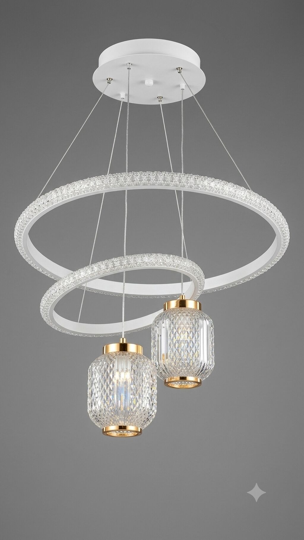 Led Çılçıraq, 4 və daha çox lampa, Metal — İşıqlandırma, Novxanı (6)