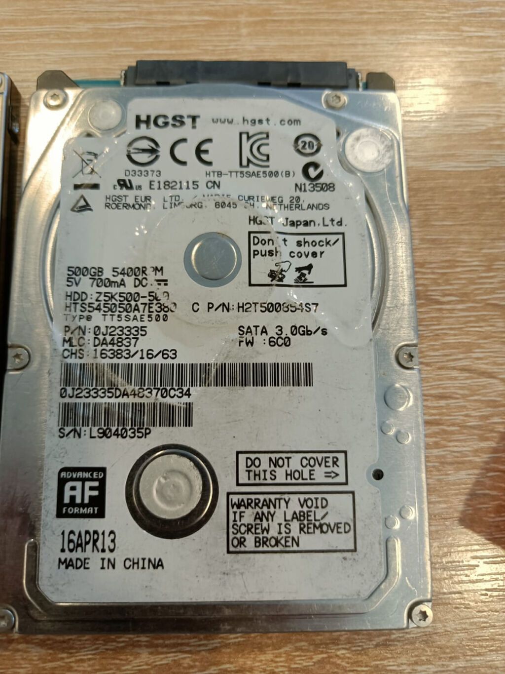 Məhsul: 2-ci əl 2.5" Sata noutbuk HDD-ləri (işlək), hamısı Low Level — Elektronika, Bakı (2)