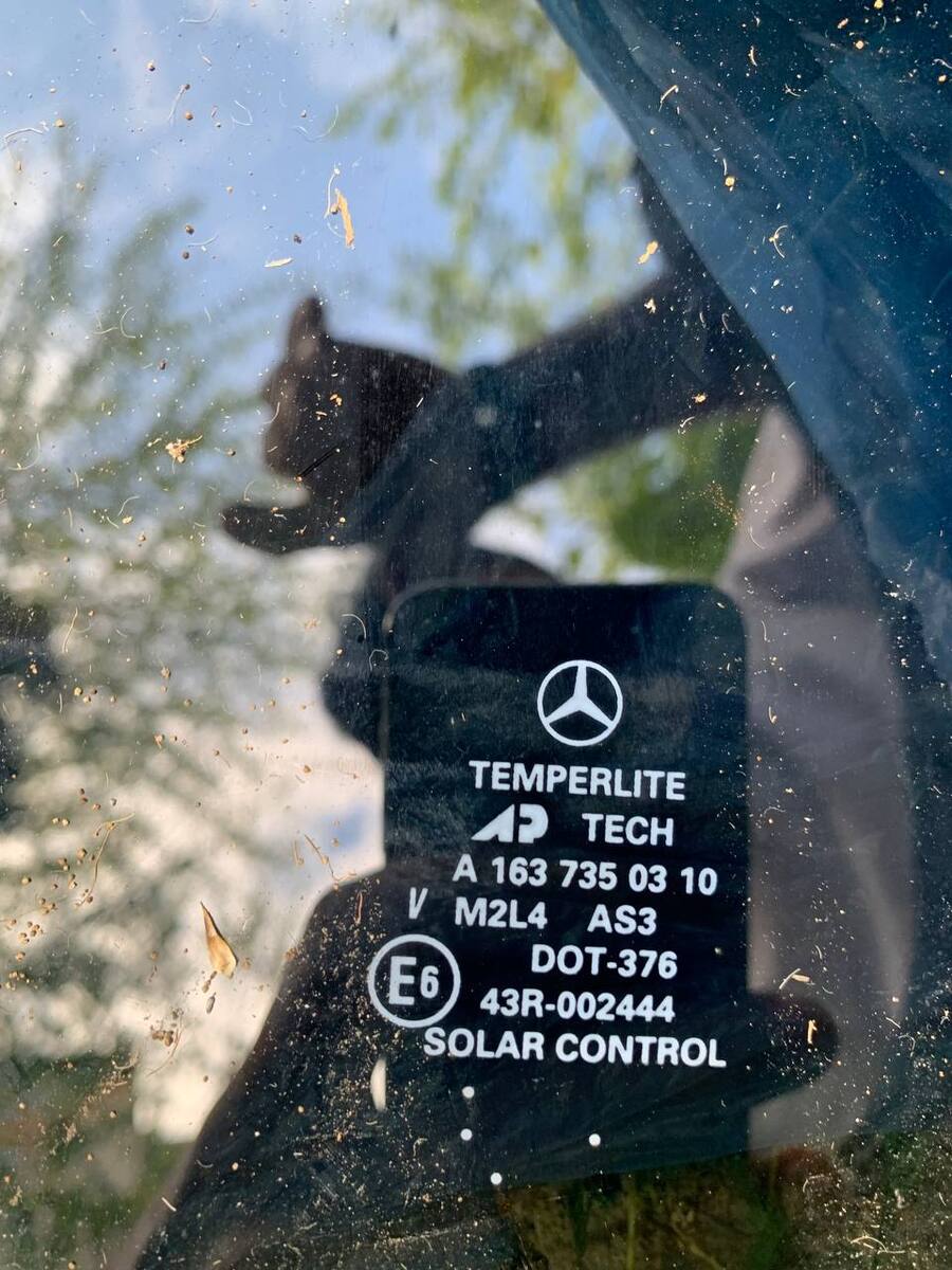 Mercedes ML320 arxa qapı şüşəsi — Ehtiyat hissələri və aksesuarlar, Bakı (2)