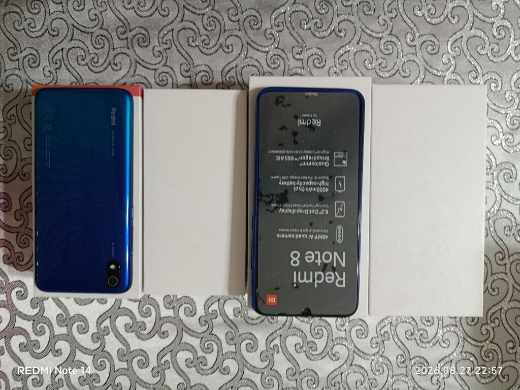 Redmi 8, 64 GB, rəng - Mavi, Barmaq izi — Elektronika, Bakı (3)