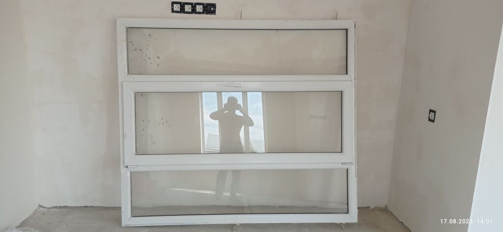 PVC pəncərə bloku - Material: ağ PVC profil - Konstruksiya: 3 bölməli — Mallar, Bakı (2)