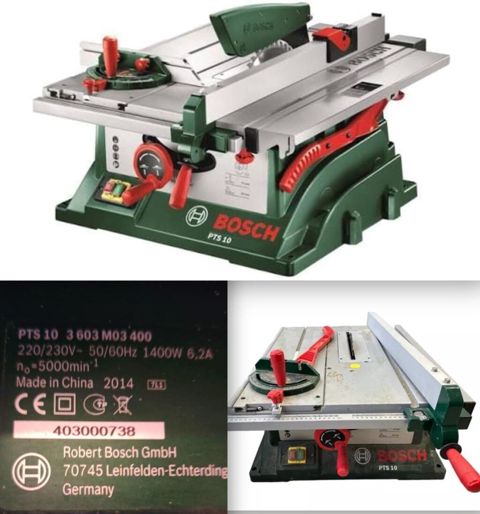 Bosch PTS 10 (model nömrəsi: 3 603 M03 400) stolüstü dairəvi mişar — Bakı