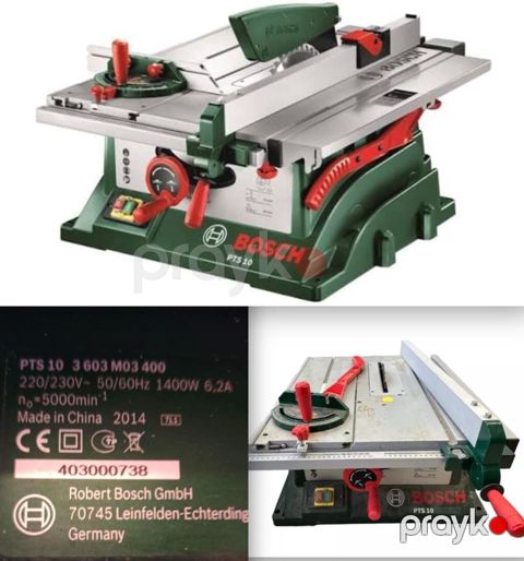 Bosch PTS 10 (model nömrəsi: 3 603 M03 400) stolüstü dairəvi mişar — Bakı