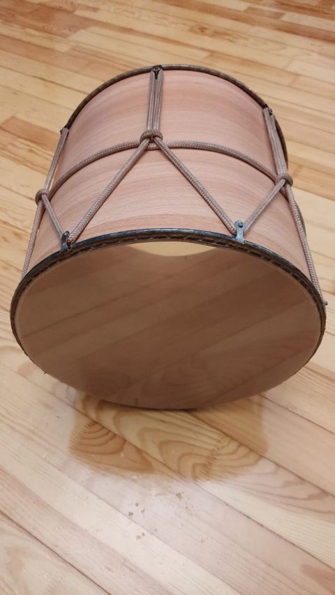 Taxta nağara korpusu - Material: təbii ağac gövdə, xaricdən kordonla — Bakı