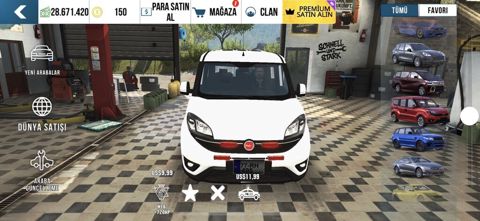 25 manat Məhsul: Mobil yarış/sürmə oyunu üçün oyun daxili avtomobil — Masazır