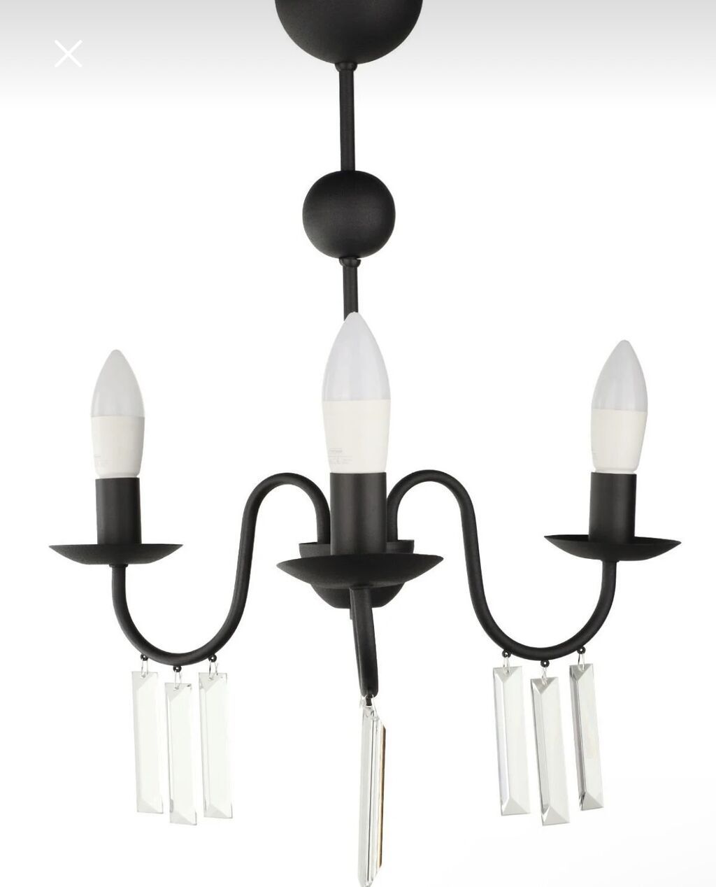 Çılçıraq, 3 lampa, Şüşə — İşıqlandırma, Bakı (2)
