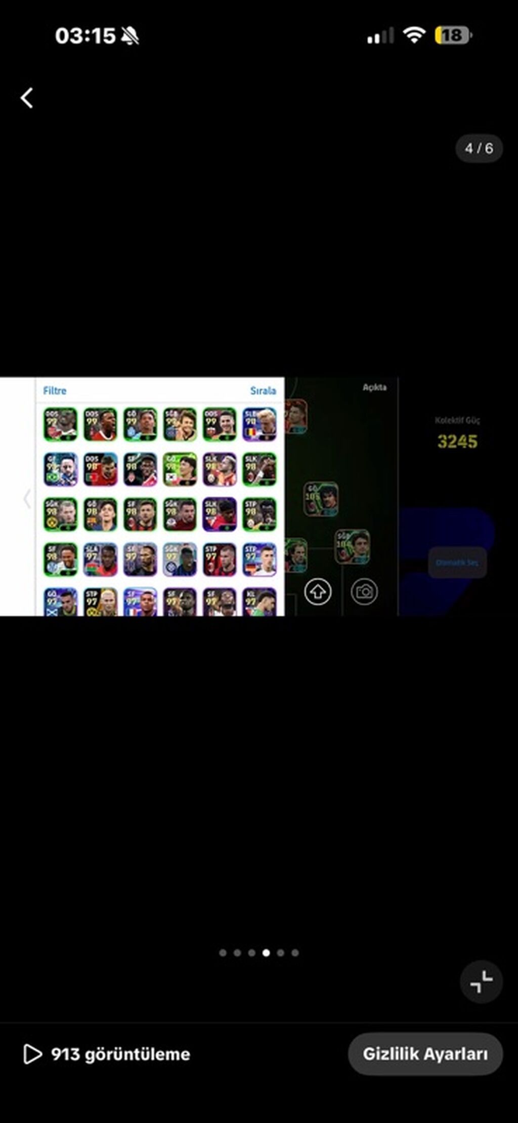 EFootball hesabı təqdim olunur. Hesabın əsas göstəricilərindən biri — Mallar, Masazır (4)