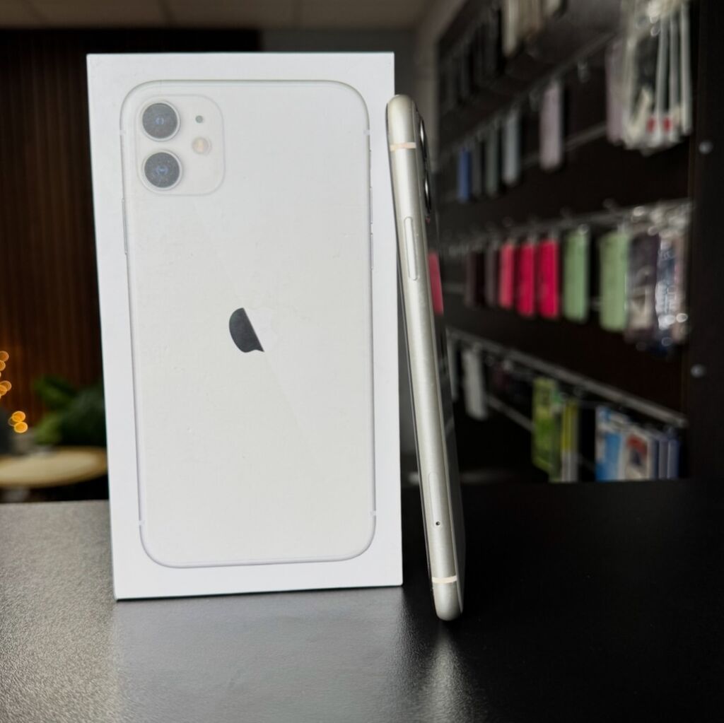 IPhone 11, 128 GB, Ağ, Zəmanət, Kredit, Simsiz şarj — Apple iPhone, Bakı (2)