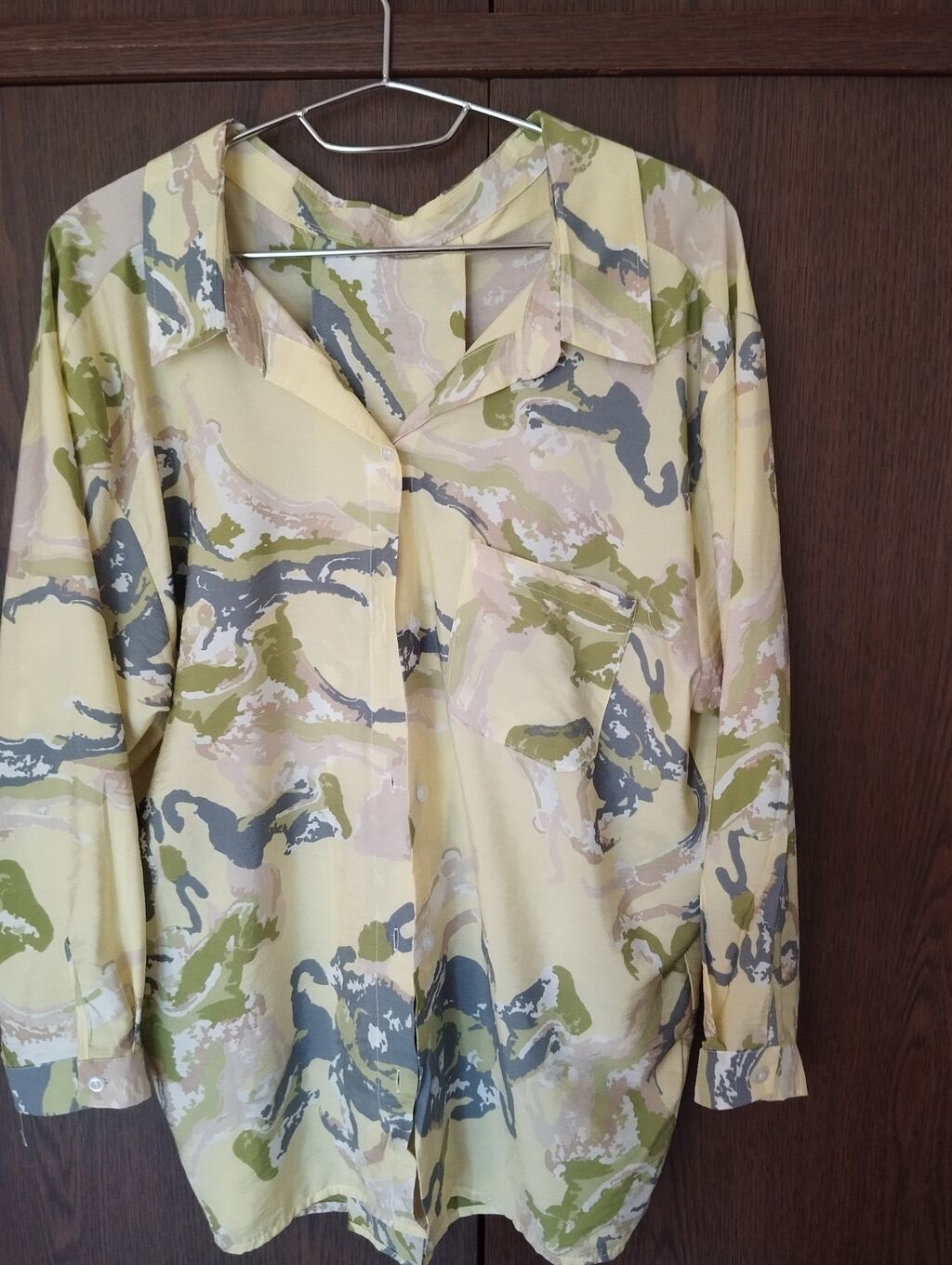 Rəngli naxışlı uzunqol köynək - Stil: Oversize kəsimli, klassik — Şəxsi əşyalar, Bakı (2)