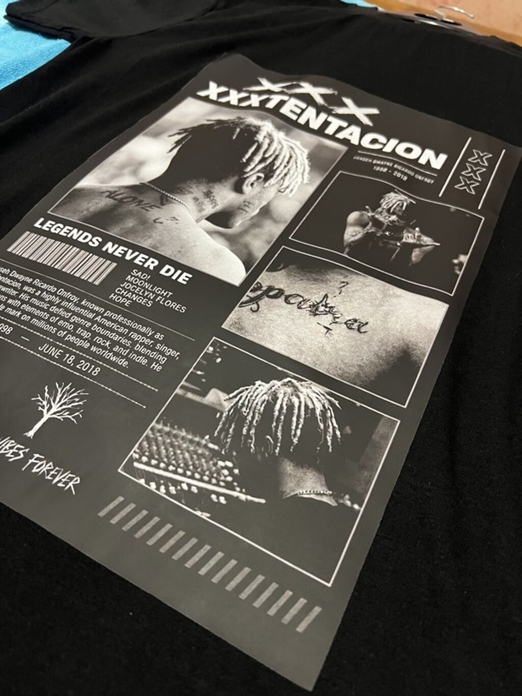 Xxx tentacion basqılı köynək L razmer yeni dizaynli köynəklər — Şəxsi əşyalar, Bakı (2)