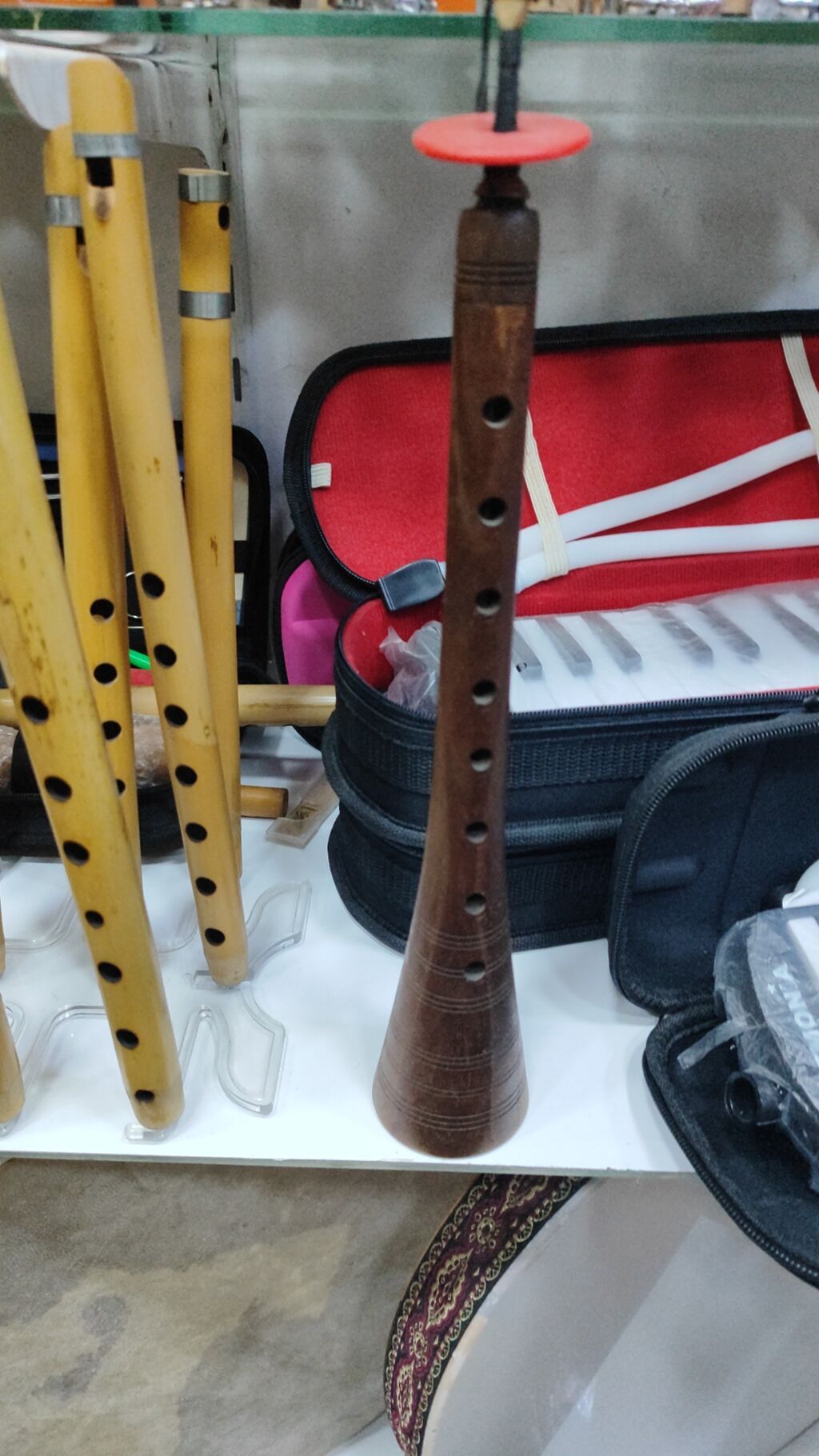 Ağacdan hazırlanmış nəfəs aləti – zurna - Material: sıx və dayanıqlı — Musiqiə alətləri, Bakı (2)