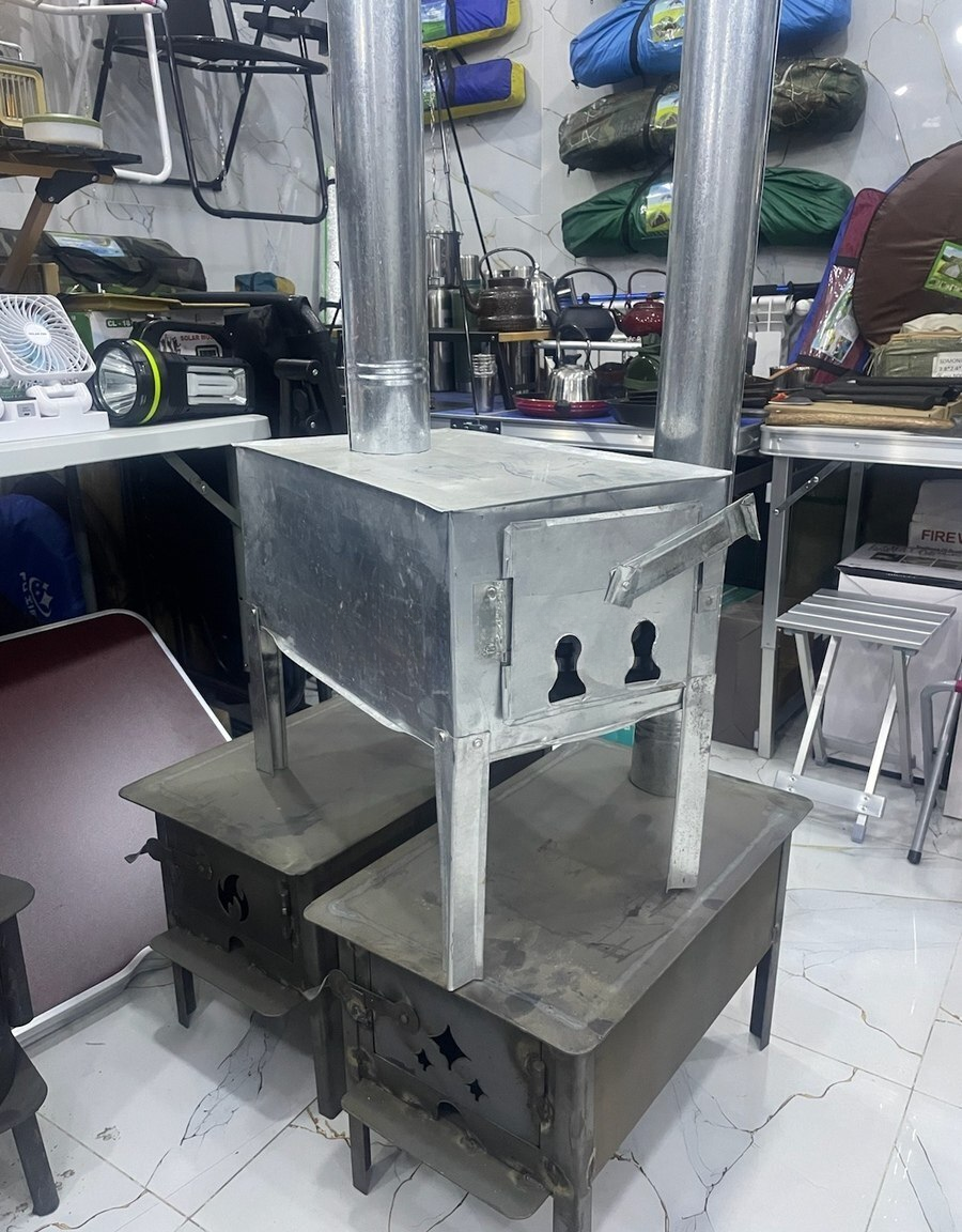 Piknik üçün Portativ Odun Sobası — Kaminlər, Bakı (2)
