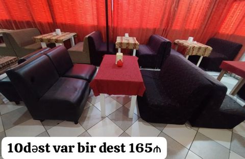 Kafe və restoranlar üçün divan oturacaq dəstləri Miqdar: 10 dəst — Bakı