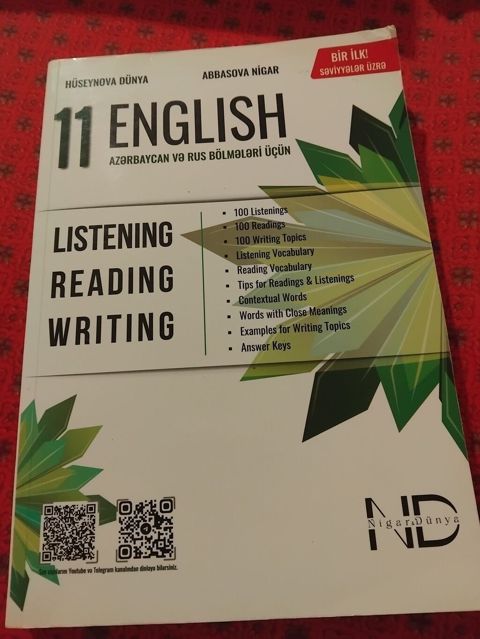 Məhsul: “11 English – Azərbaycan və rus bölmələri üçün” (Hüseynova — Bakı