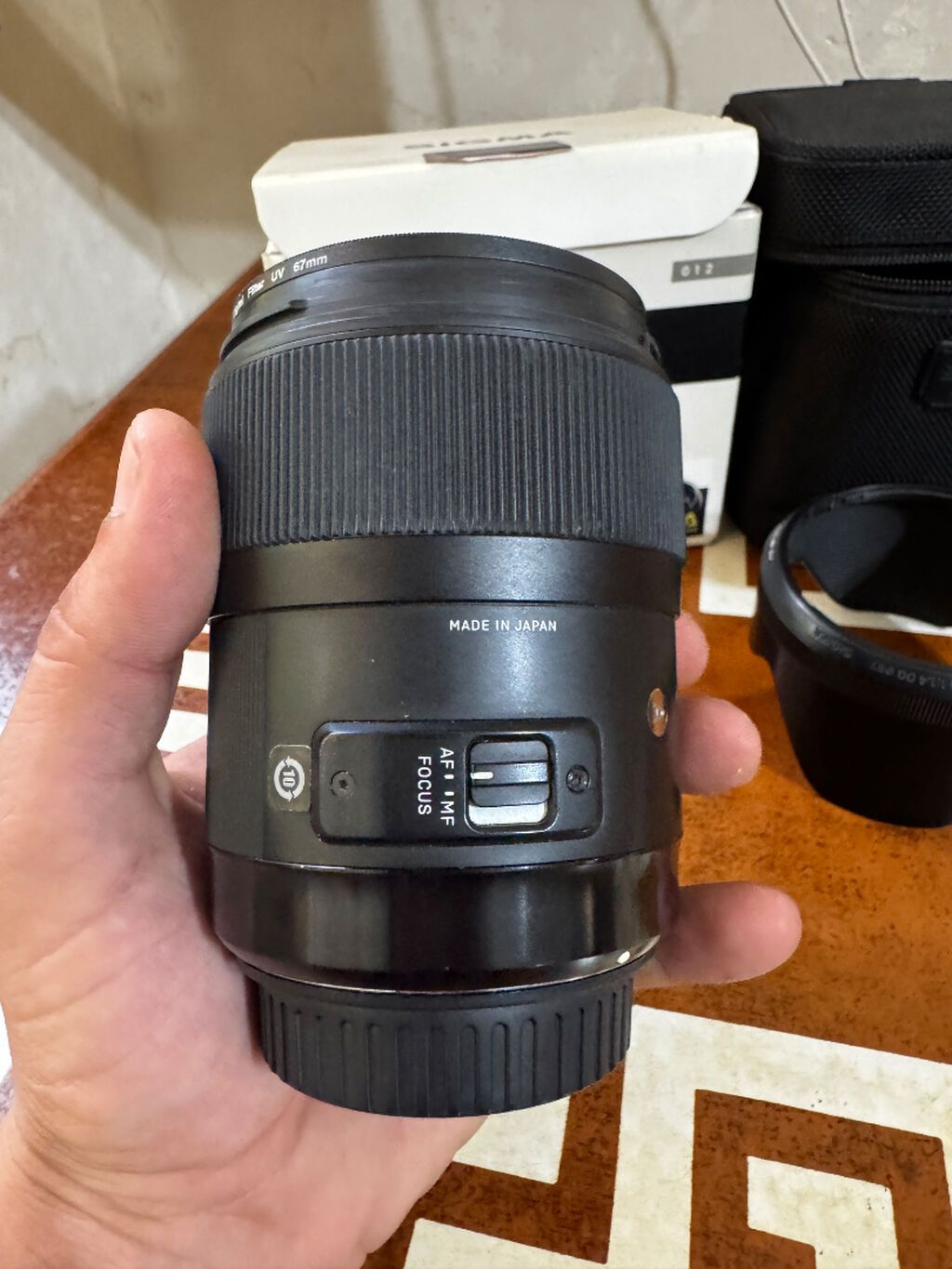 Sigma 35mm canon üçün əla vəzyətdə satılır.Qutusu çuxolu qoruyucu — Elektronika, Bakı (2)