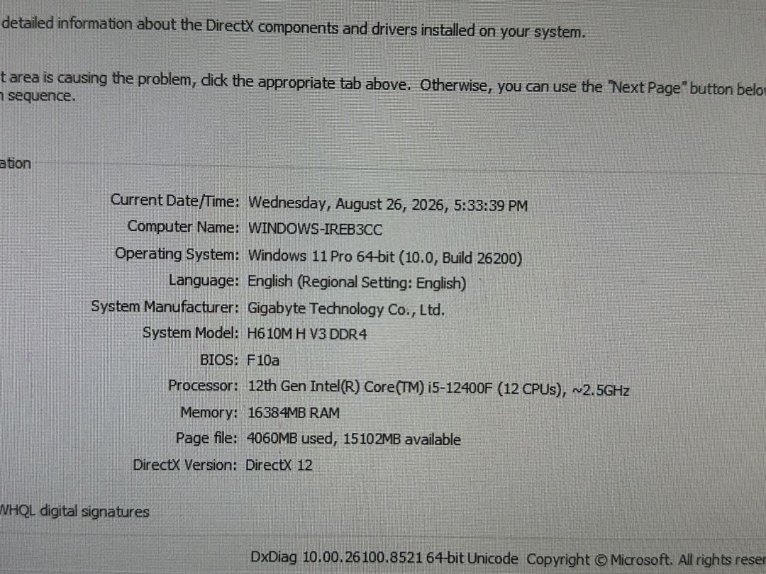 Gaming PC i5-12400F / RTX 3060 12GB / 16GB DDR4 / 500GB NVMe — Masaüstü kompüterlər, Bakı (7)