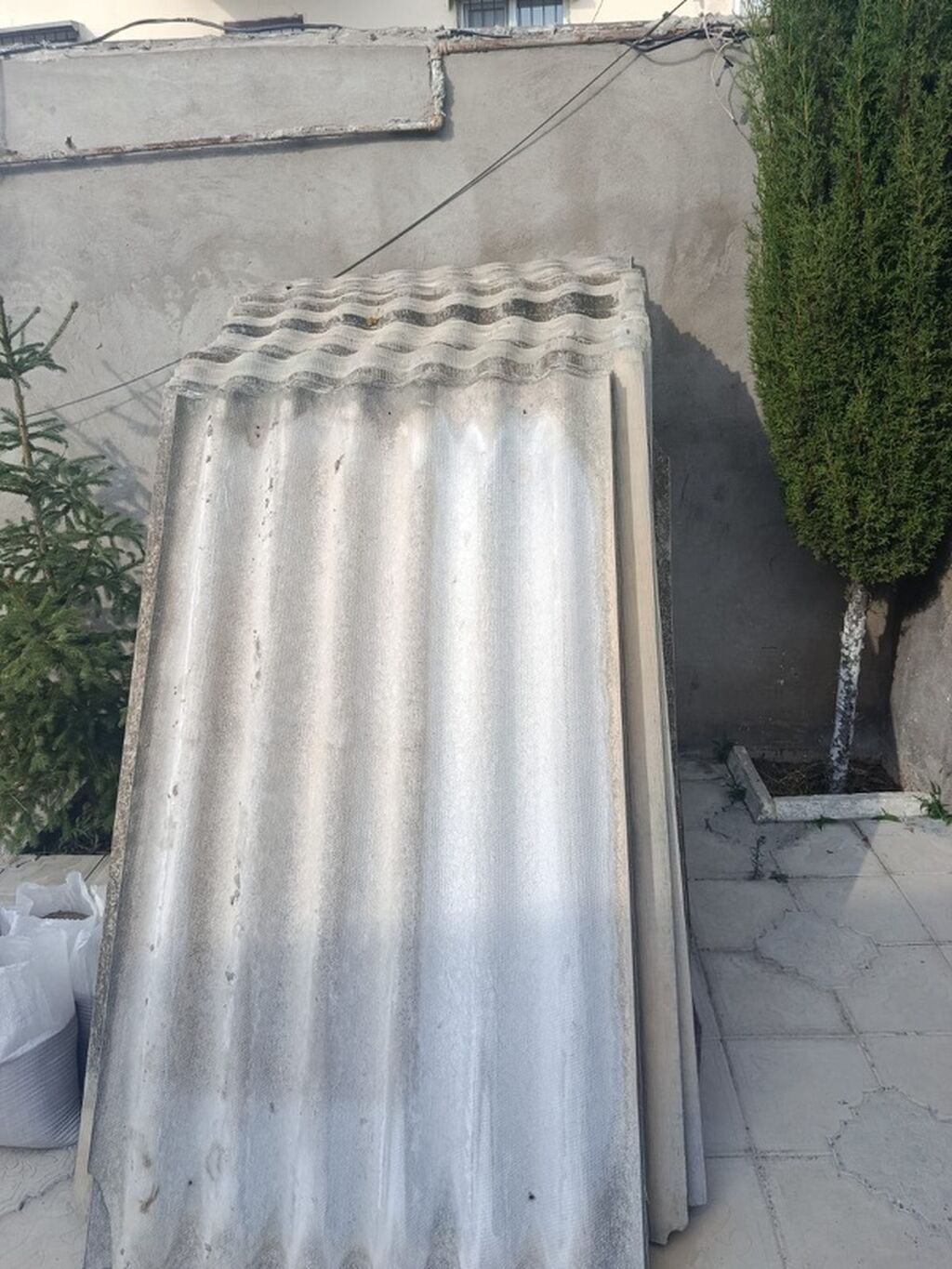 Dalğalı şifer vərəqləri - Material: dalğalı şifer (sement əsaslı) - — Dam örtükləri, Bakı