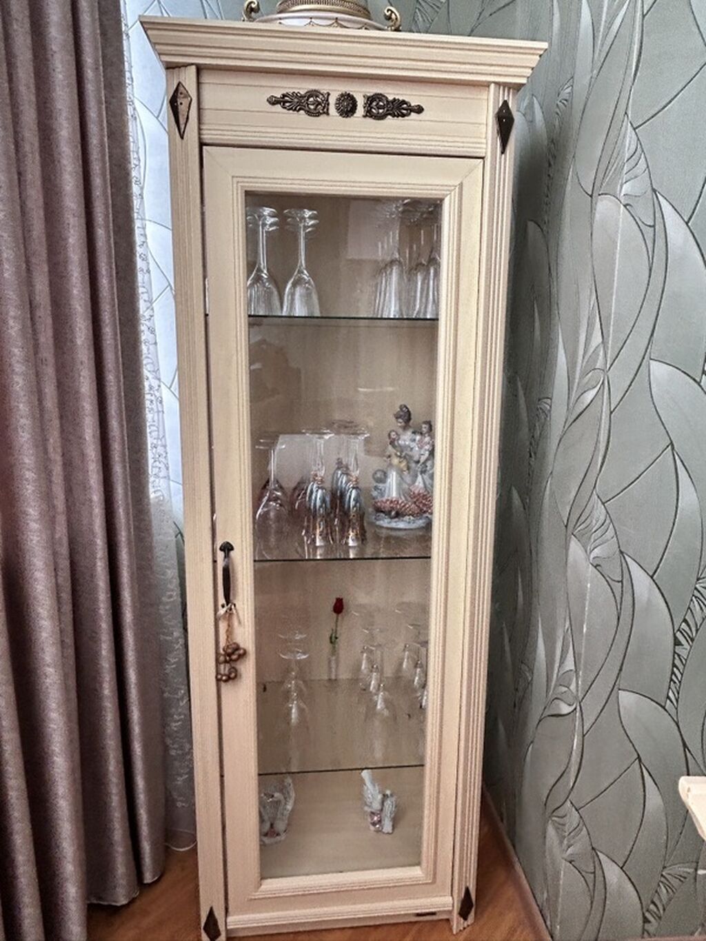 Qonaq otağı üçün mebel dəsti - Konsol güzgü ilə: açıq krem rəngli — Mebel, Bakı (5)