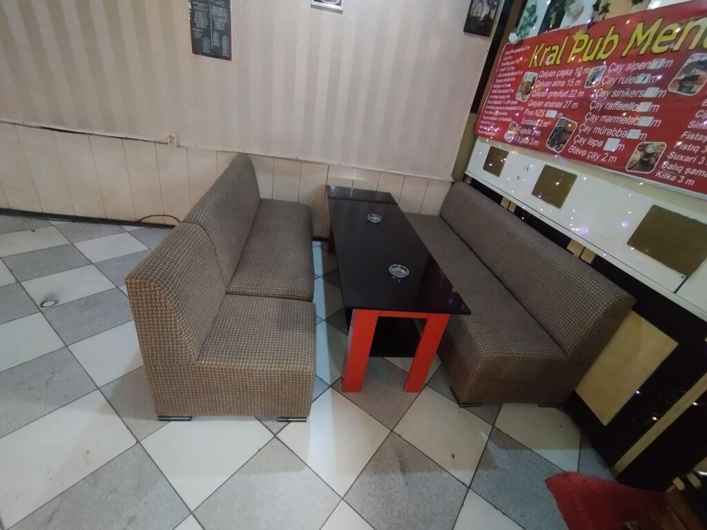 Kafe restoran ücün 10 dəst divan . Ölcu 1. 20 sm 2 divan 1 masa — Mallar, Bakı (3)